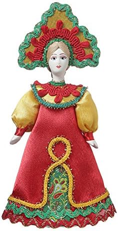 danila-hediyelik eşya Rus el yapımı Porselen Geleneksel Halk Kostüm Bebek 7.5 06-12