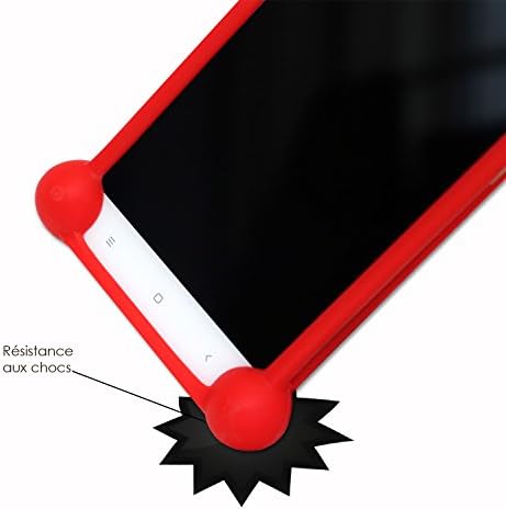 Samsung Galaxy J1 Mini kırmızı için Ph26 darbeye dayanıklı silikon tampon durumda
