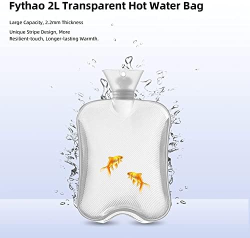 Sıcak Su Şişesi ile Yumuşak Kapak 2.0 L Büyük Klasik BPA Ücretsiz Sıcak Su Torbası için Ağrı kesici, Boyun, Omuz Ağrısı ve el