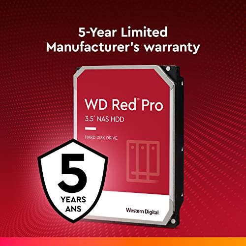 Western Digital 16 TB WD Red Pro NAS Dahili Sabit Disk HDD-7200 RPM, SATA 6 Gb / sn, CMR, 256 MB Önbellek, 3,5 - WD161KFGX